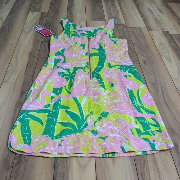 NWT! Lilly Pulitzer Target Flamingo Fan Dance Shift Dress Size 6 - Picture 11 of 15